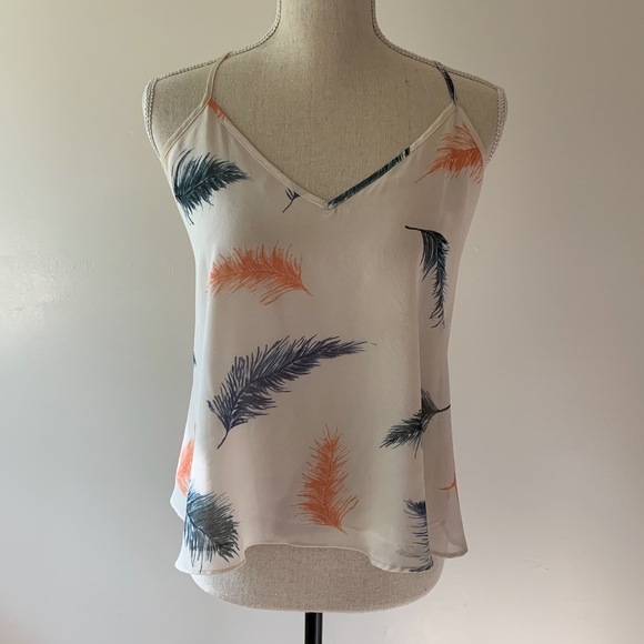 H&M Tops - Rory Becca for H&M cami sleeveless feather top s/p